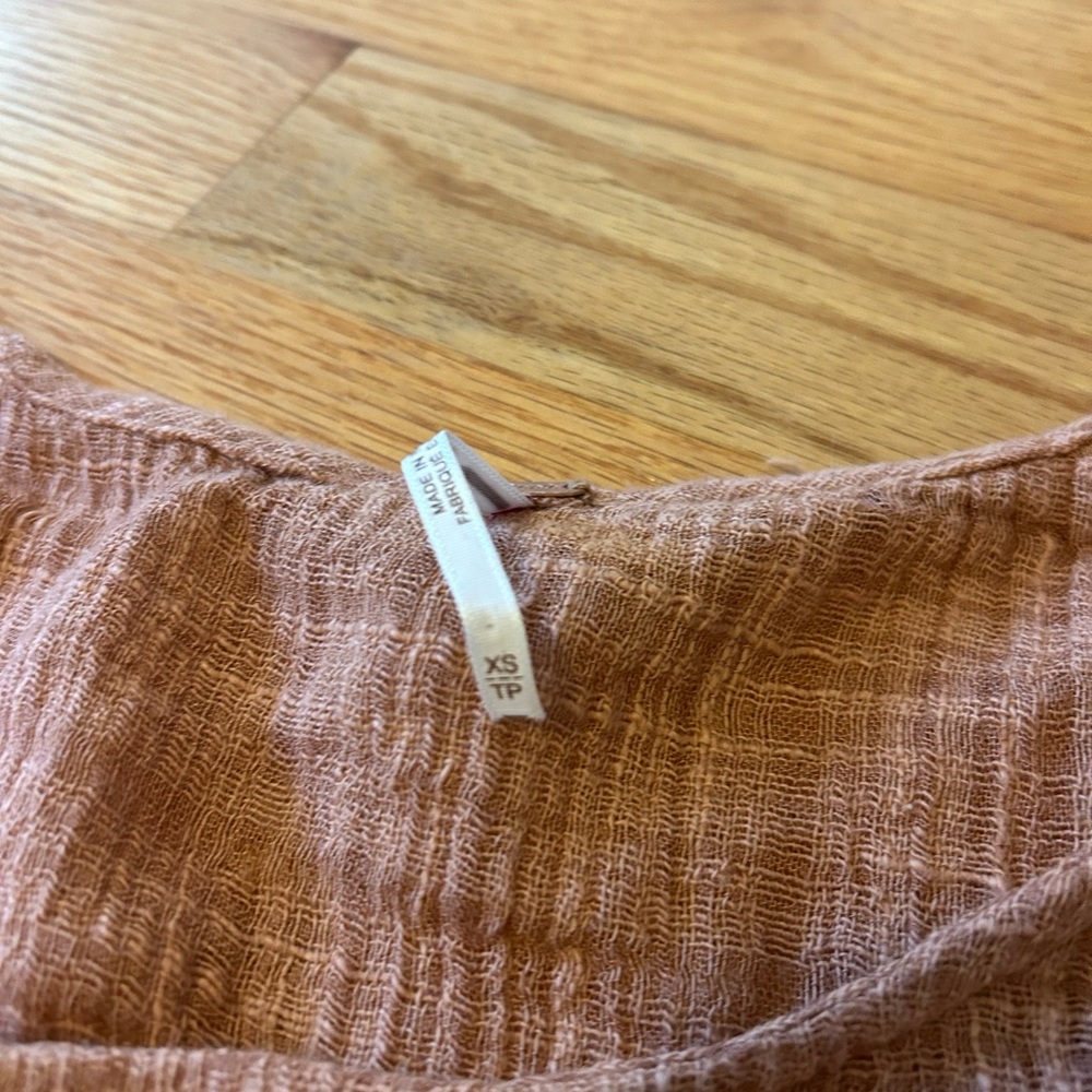 Free People Brown Ruffled Two-Piece Set - Picture 3 of 4